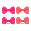 Puppy Dog Hair Bows with Rubber Bands Handmade Small Bowknot Dog Hair Accessories Pet Grooming Supplies