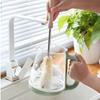 4PCS Wooden Handle Bottle Cleaning Brush Kitchen Drink Wineglass Bottle Glass Cup Cleaning Brush