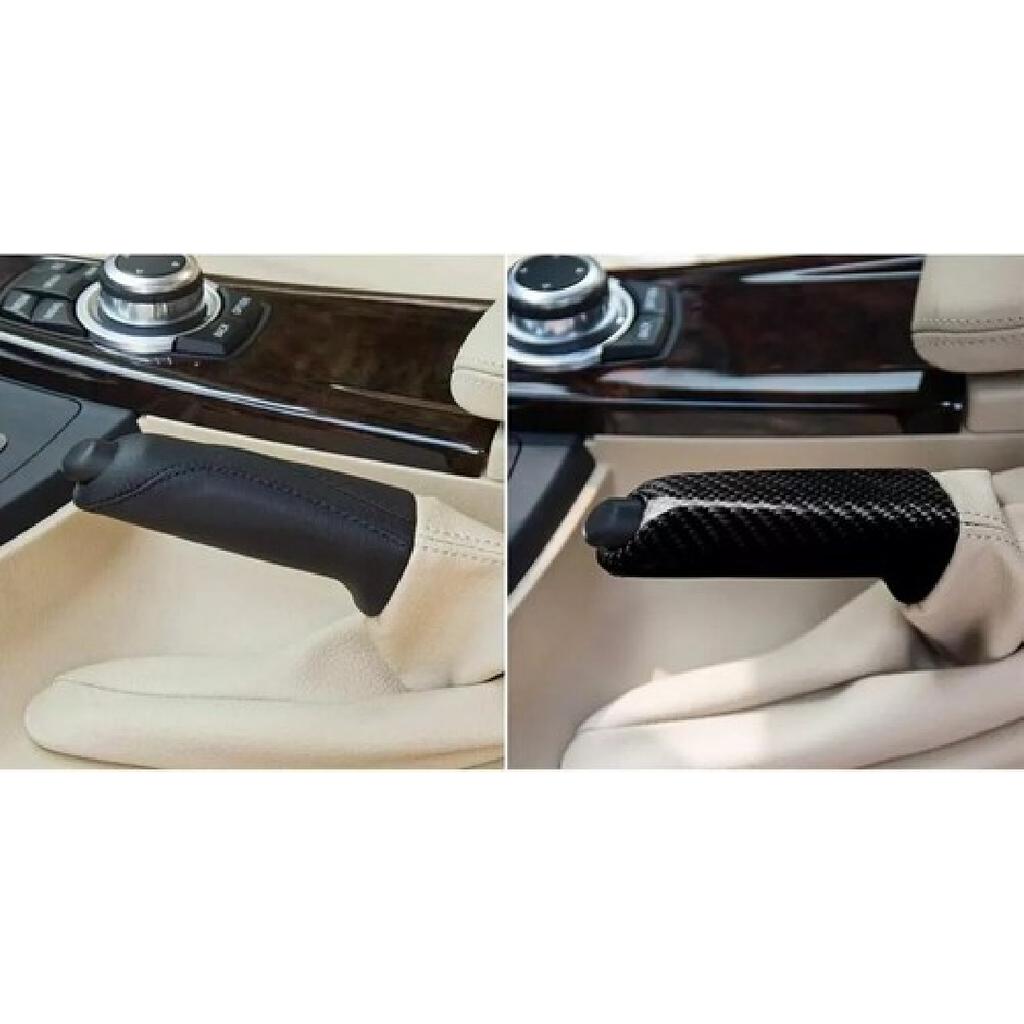 Front Handbrake Brake Handle Cover Real Carbon Fiber For BMW E46 E60 E90 E92 F30