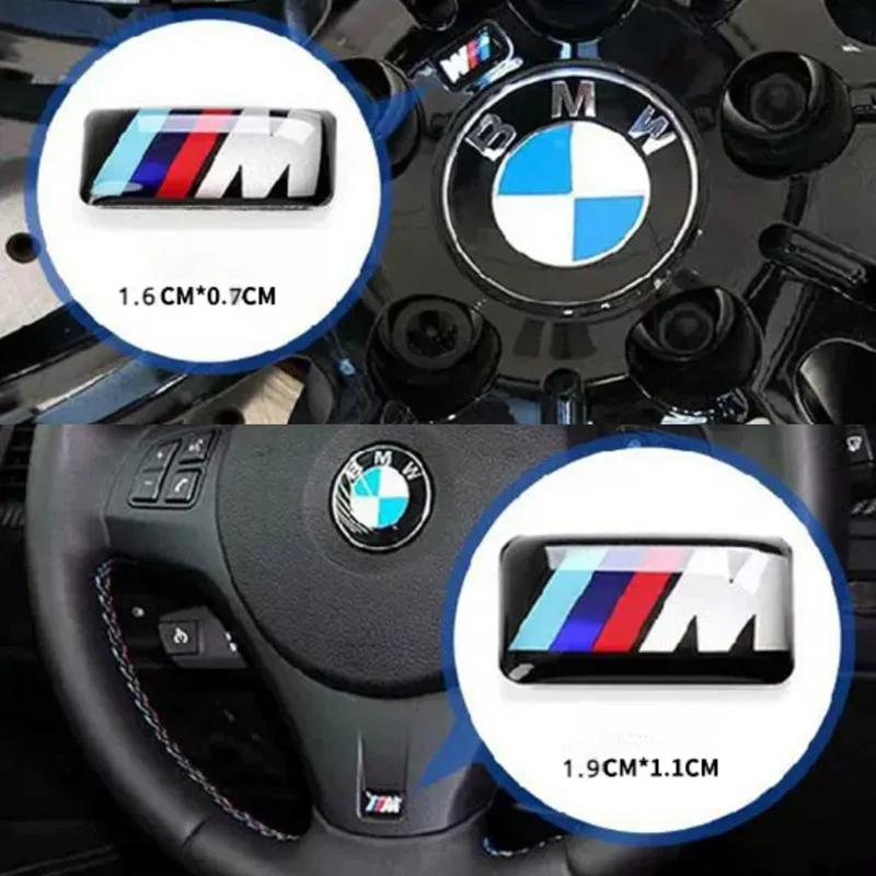 Drswk4 M Logo Car Steering Wheel Hub Caps Center Emblem Badge Sticker DIY Sticker For All BMW E46 E39 E38 E90 E60 E36 F30 F20 X1 X3 X5