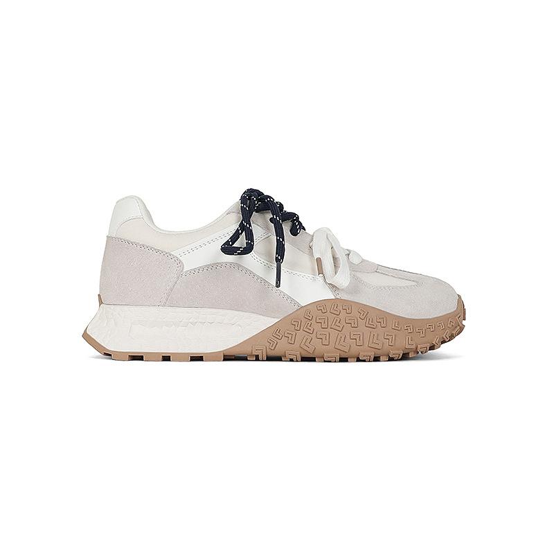 [Ademende Varkenshuid - Onzichtbare Binnenhoogteverhoging 5cm] Dopamine Sport- en Vrijetijdsschoenen Dames 2025 Zomer Dikke Zool Duitse Trainingsschoenen