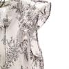 SNIDEL Floral Stripes No Sleeve Shirt F White Women Used