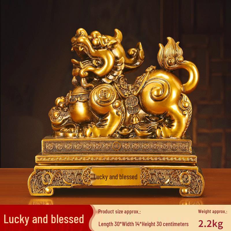 Popular Pixiu Ornament: Fortune-Attracting Decor for Living Rooms, Wine Cabinets, Offices, Shops, and Housewarming Gifts