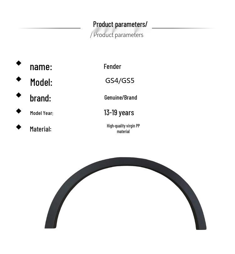GAC Trumpchi GS4/GS5 Fender Wheel Arch Trim Set (Left/Right, Front/Rear)