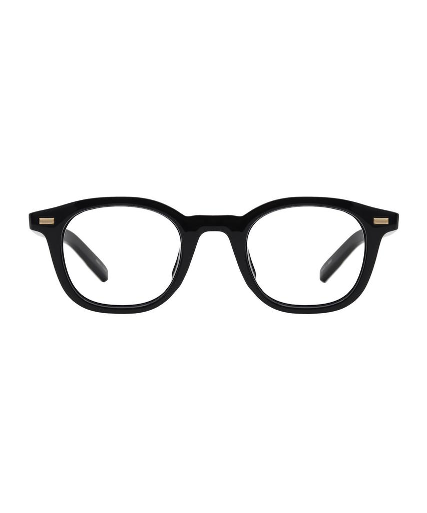Oateu Sunset Black Square Blue Light Blocking Horn-Rimmed Glasses