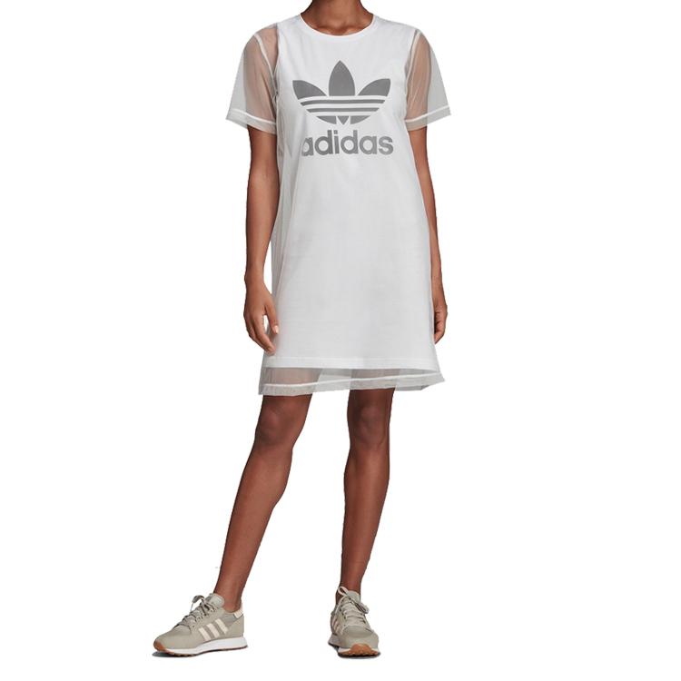 adidas Originals Short Sleeved Dress Women's White FL0034