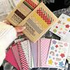 27PC Mix Retro Polka Dot Ins Hand Account Sticker Card Packaging Hand Account Splicing Diy Decorative Korean Material Paper Gift