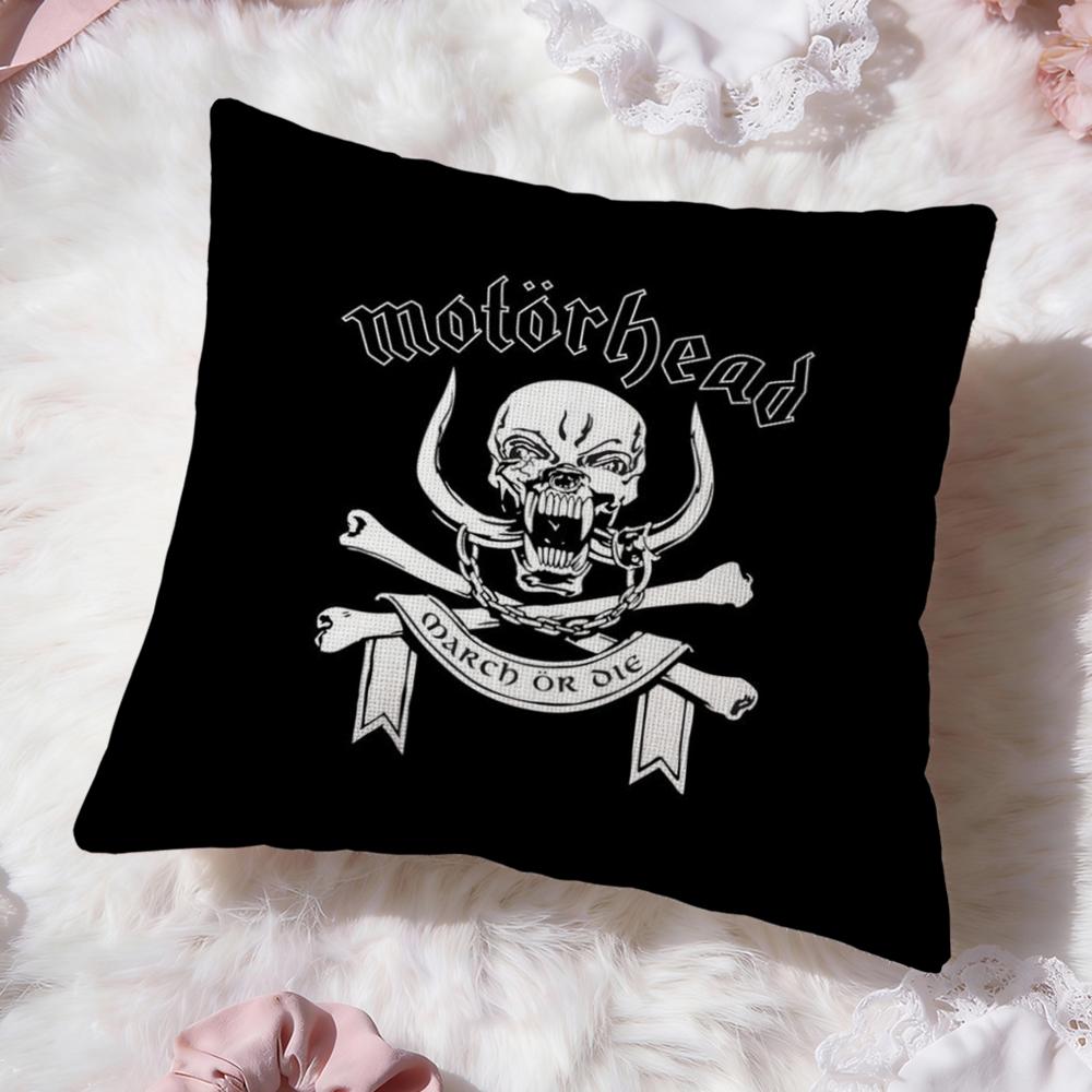 Rock Band Motorhead Cushion Cover Premium Comfort Reversible Pillow Cove -Two in One Design for Any Room & Car Interior