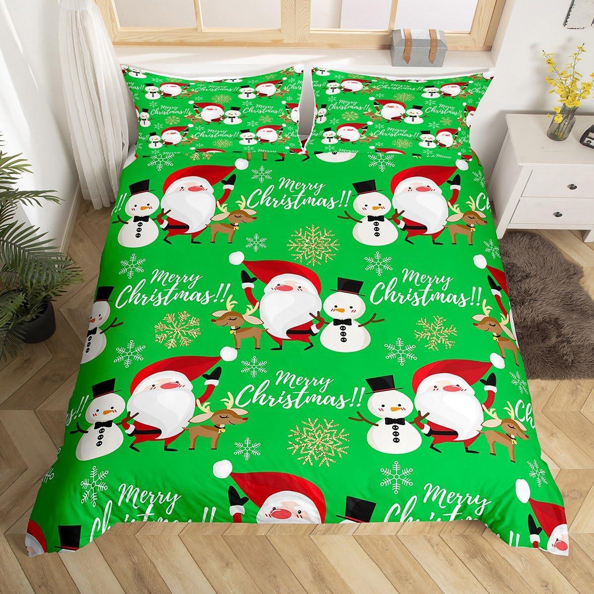 

Santa Claus Down Comforter Set Bedding Set 3-piece Coverlet Set 135*200cm