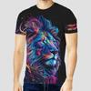 Animal Theme 3D Printed Short Sleeved T-shirt Fashionable Comfortable Soft Breathable Large Loose Summer Mens T-shirt