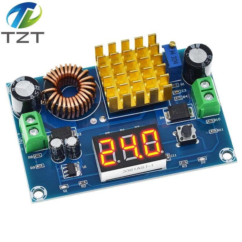 DC 3V-35V To DC 5V-45V Boost Module Digital Voltmeter DC-DC Step Up Module Boost Converter Board 5A Power Adjustable For Voltage