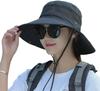 Sun UV Protection Outdoor Safari Work Cycling Wide Black [MonikaSun] Hat, Hat, Hat, Women's Outdoor, Men's Outdoor, Hat, Hat, Brim, Women's Cap,
