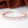 Hot sale shein inlaid zircon diamond full circle dislocation full diamond opening bracelet European and American personality