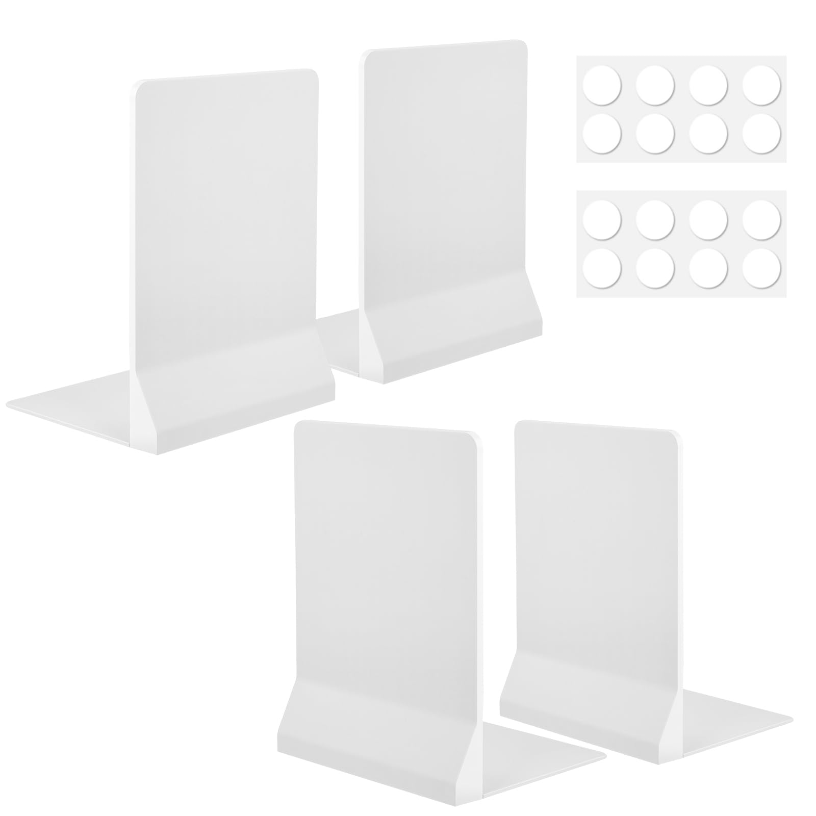 

FRETONBA Foldable Book for Organizing Multifunctional Divider Stand for Office Supplies and Stylish Set of Bookends, Stands, 4-Pack, Non-Slip,