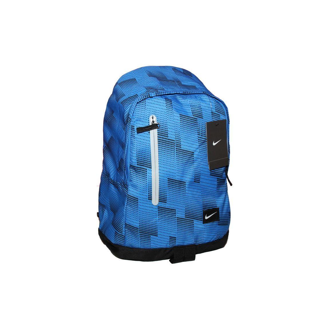 Nike Fashionable Minimalist Trendy Sports Zipper Backpack Unisex Backpacks Blue BA4856-435 Blue