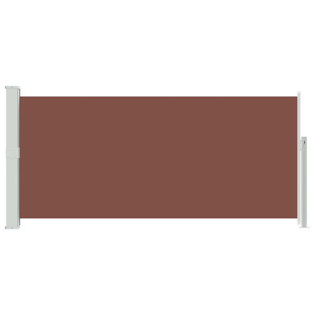 Retractable Side Awning 140 x 300 cm Brown