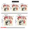 2pcs 2D flat printing Window Drapes Love Elephant Cherry Blossom 100% Polyester Without Electricity Seasonal Party & Holiday