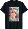 Trump als Jesus Patriotisches Grafik Lustiges Herren Damen T-Shirt