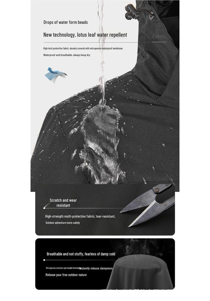 Unisex Water-Repellent Down Liner Mountaineering Jacket Set