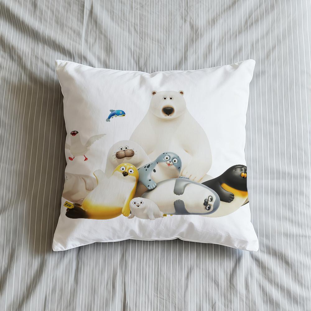 Kissenhülle Niedliche Weiche Hülle Für Sofa S-SealookS Wohnzimmer Cartoon Zuhause Bequem Büro Dekoration Schutzhüllen für Kissen