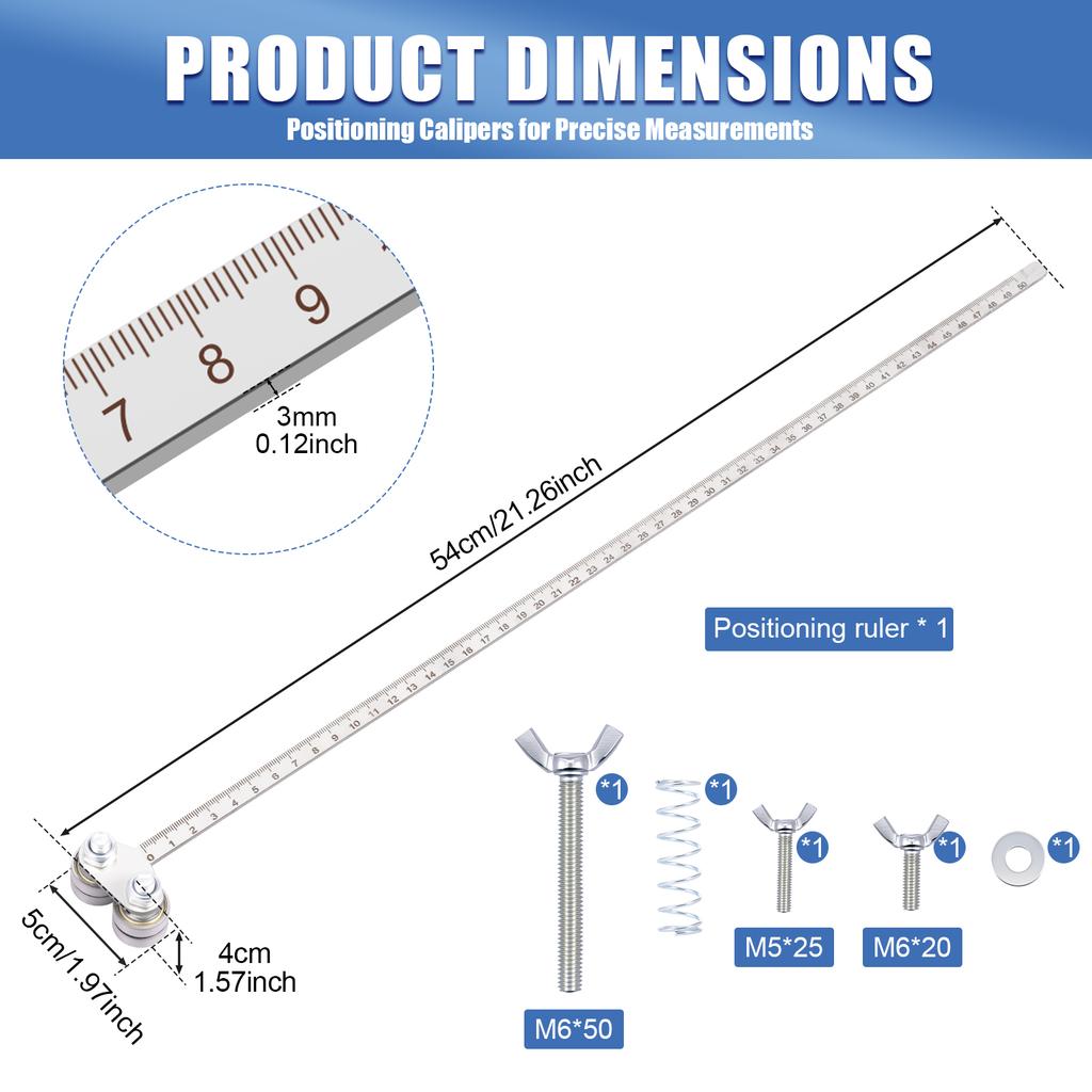 Adjustable Circular Saw Guide Rail Electric Positioning Caliper Stainless Steel Multi-Bearing For Accurate Wood Board Cuts