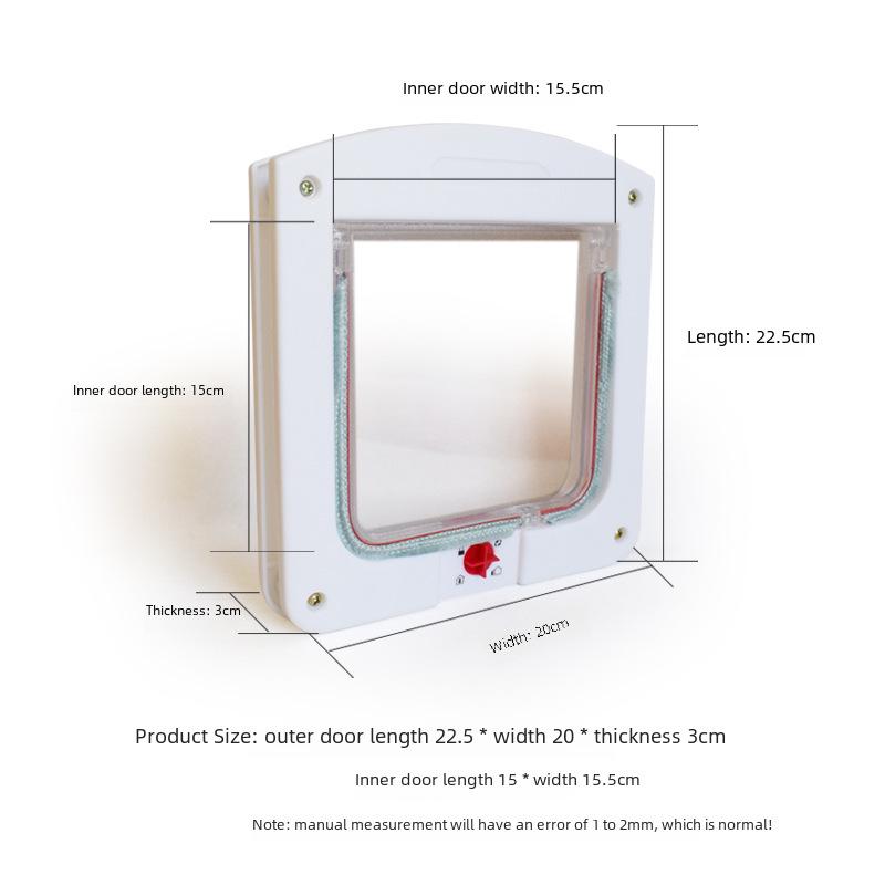 Dual-Purpose Pet Door for Cats & Dogs: Two-Way Entry & Exit Flap