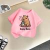 Children's Casual Short-sleeved T-shirt, Summer Boys' And Girls' Cute Capri Blouse