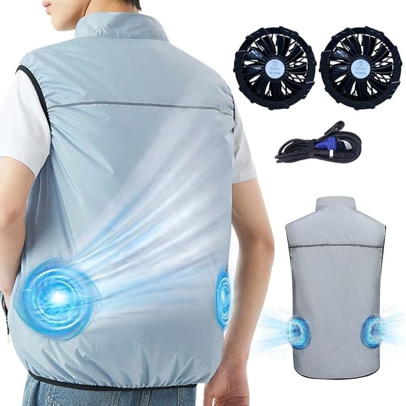 

[inotenka] air conditioning work clothes cooling vest Vest with fan [2024 new design] work clothes vest cooling clothes Vest with fan Large air volume