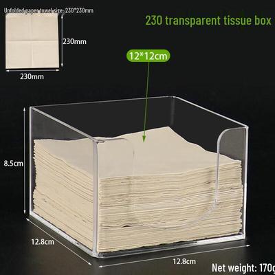 Klarer Acryl-Taschentuchbox-Halter - 2er-Pack