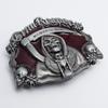 Men's Trendy Red Retro Skull Punk Belt Buckle
