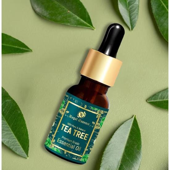 REGAL ESSENCE Tea Tree Oil | Tea Tree Essential Oil For Healthy Skin, Face, Hair & Acne Care | Natural and Undiluted - 15 Ml