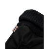 Daks Black Leather Suede Touch Gloves For Smartphone Dcgv0f171