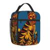 Bestselling Korean Folk Art Happy Tiger Retro Canvas Lunch Bag Urban Commute Bento Bag
