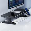 Oatsbasf Laptop Computer Monitor Stand Riser with Phone Stand 4.5-6.3" Height Adjustable with 4-Port USB 3.0 Type-C for Office