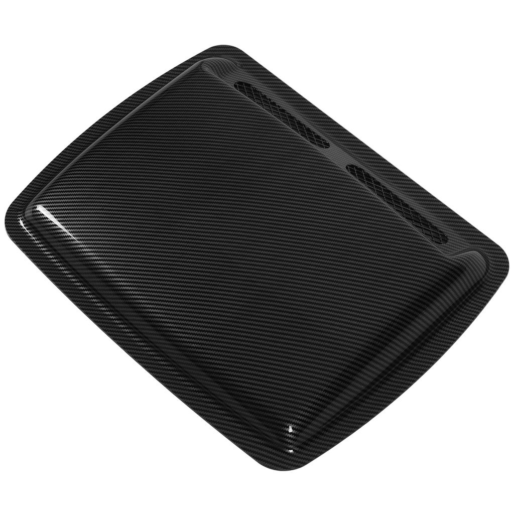 Hood Scoop Vent Bonnet Cover Decorative Air Flow Intake Covers with Self Adhesive Design for CarsCarbon Fiber Style