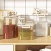 Reis-Aufbewahrungsbehälter, versiegeltes Glas, Lebensmittelqualität, BPA-frei, Griff-Design, staubdicht, transparent, Müslibehälter, Mehlbehälter