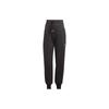 Stella McCartney Adidas X Stella McCartney Co-Branded Fleece Sweatpants With Letter Logo Print And Cuffed Ankles Women Bottoms Black IQ2638