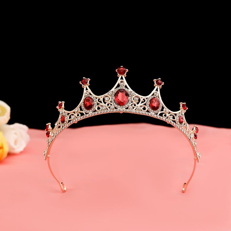 Black Baroque Crown Tiara Bride Eighteen Female Bar Mitzvah Birthday Princess Crown