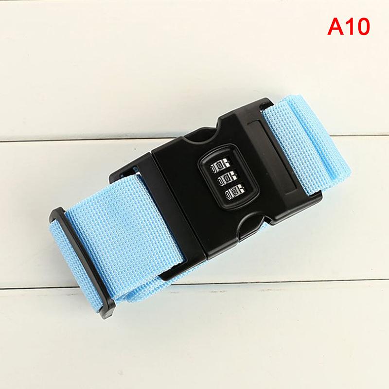 2M Rainbow Password Lock Packing Luggage Bag With Luggage Strap