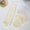 Meias de cano médio de renda de malha coreana para meninas, primavera e verão, finas, estilo japonês doce lolita jk, meias acumuladas