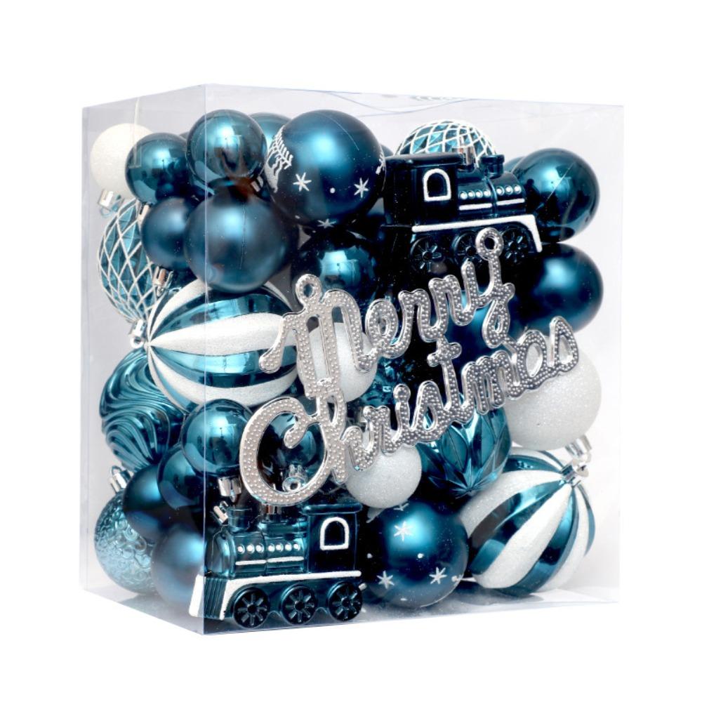 65pcs Delicate Christmas Tree Decoration Pendant Shatterproof Hanging Ornament  Party