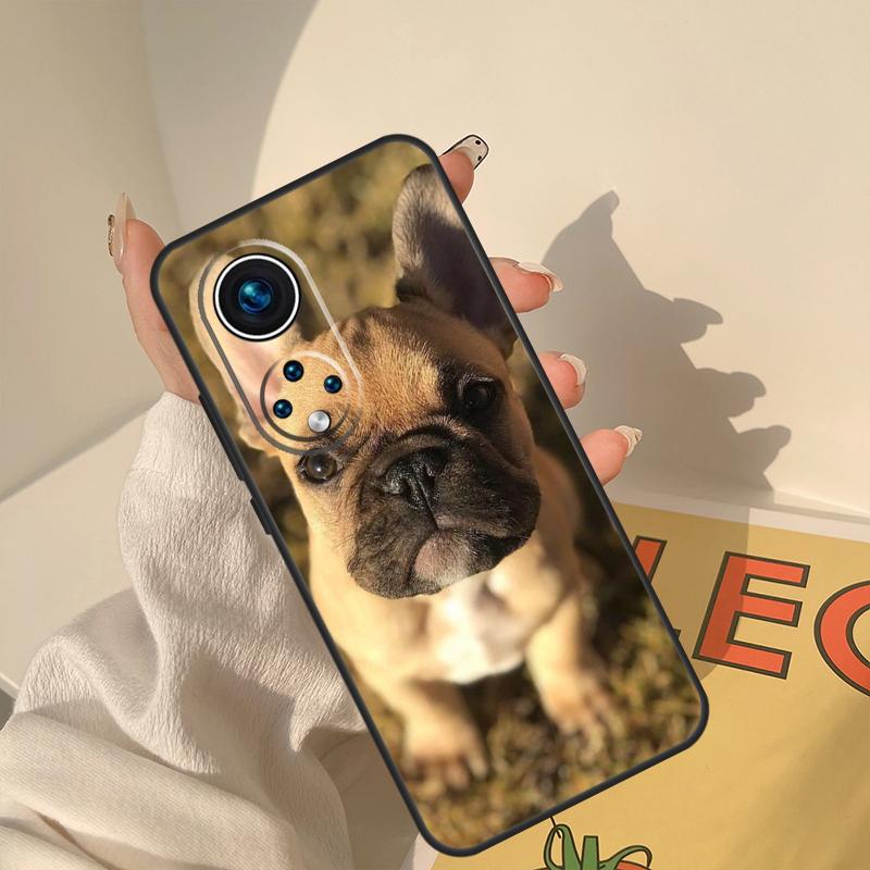 French Bulldog Dog Case For Huawei Honor X8a X8 X7 X9a 50 70 90 Magic5 Lite P40 P20 P30 P60 Pro P Smart Cover
