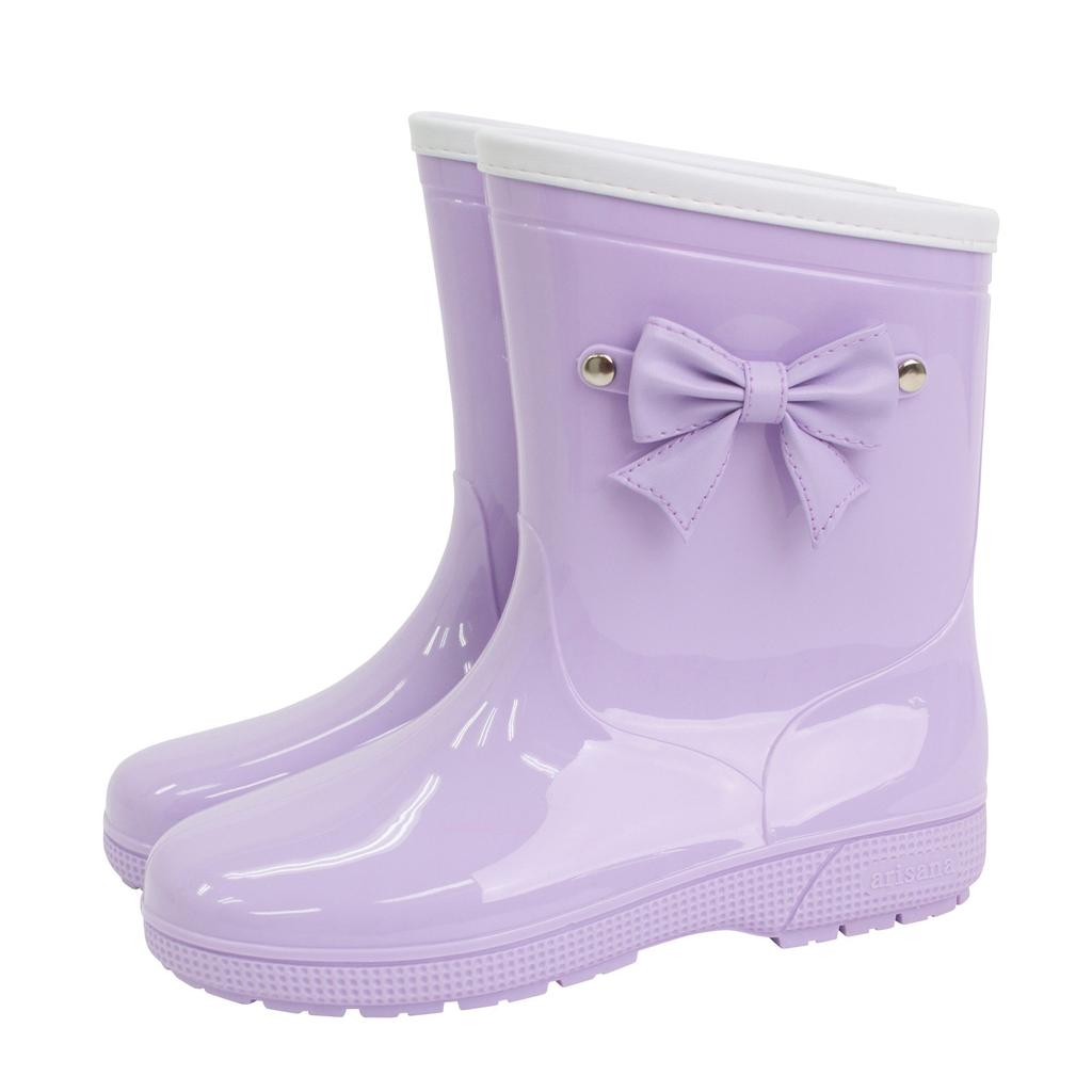 Rain Boots with Ribbon for 21cm [Arisana] Kids, Girls, Lavender,