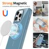 For iPhone 16 Pro Max Magnetic Case Compatible with MagSafe TPU Phone Back Cover with Lanyard
