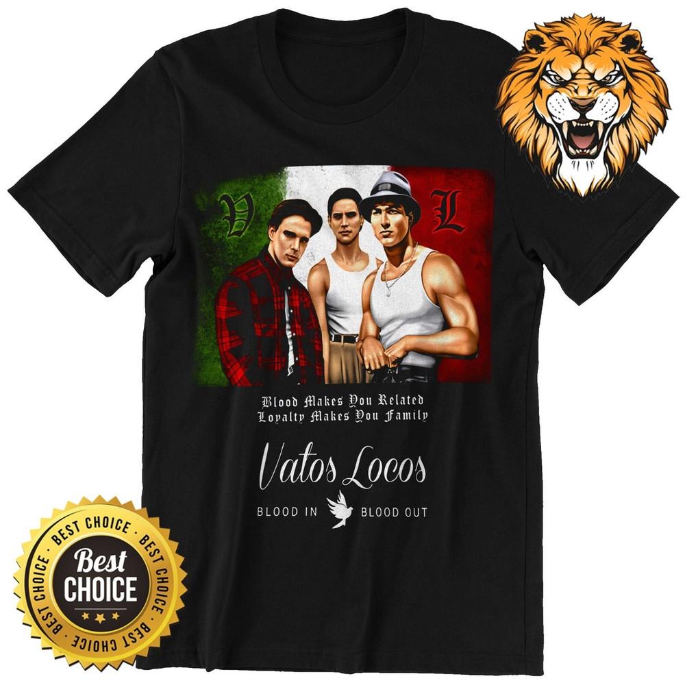 Vatos Locos T-Shirt Blood In Blood Out edition rare collection Unisex T-Shirt XL 1990₽