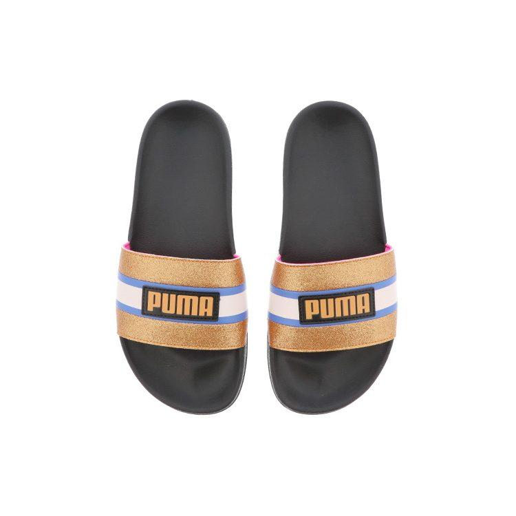 Puma Leadcat Ftr 90s Pop Slide Gold/Black Women's 372624-01