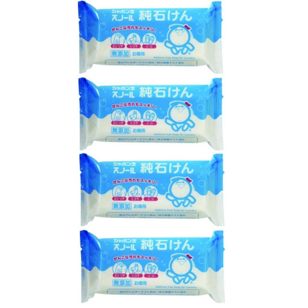 Shabondama Snow Pure Soap 180g 4 Pieces