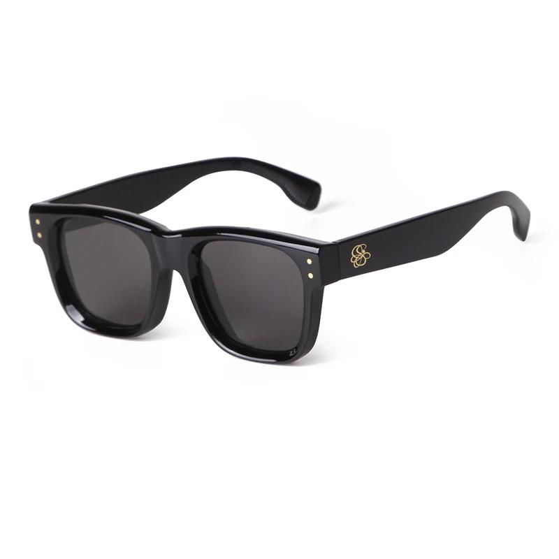 Classic Rivet Square Sunglasses Women Men Vintage Tortoiseshell Frame UV400 Protection Fashion Sun Glasses S24115