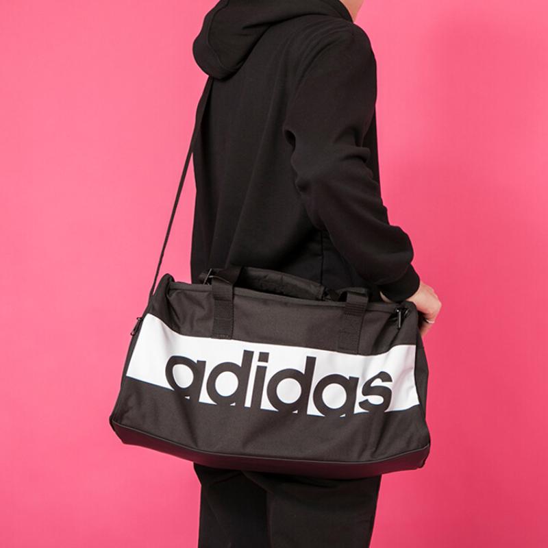 Adidas Polyester One Shoulder Handbags Regular Unisex Black Adidas S99954
