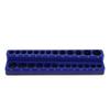 Metric Magnetic Socket Tray Blue Color Strong Magnetic Base Socket Organizer Holder for Work Area